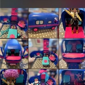 L.O.L. Surprise! Blue and Pink Camper with Doll